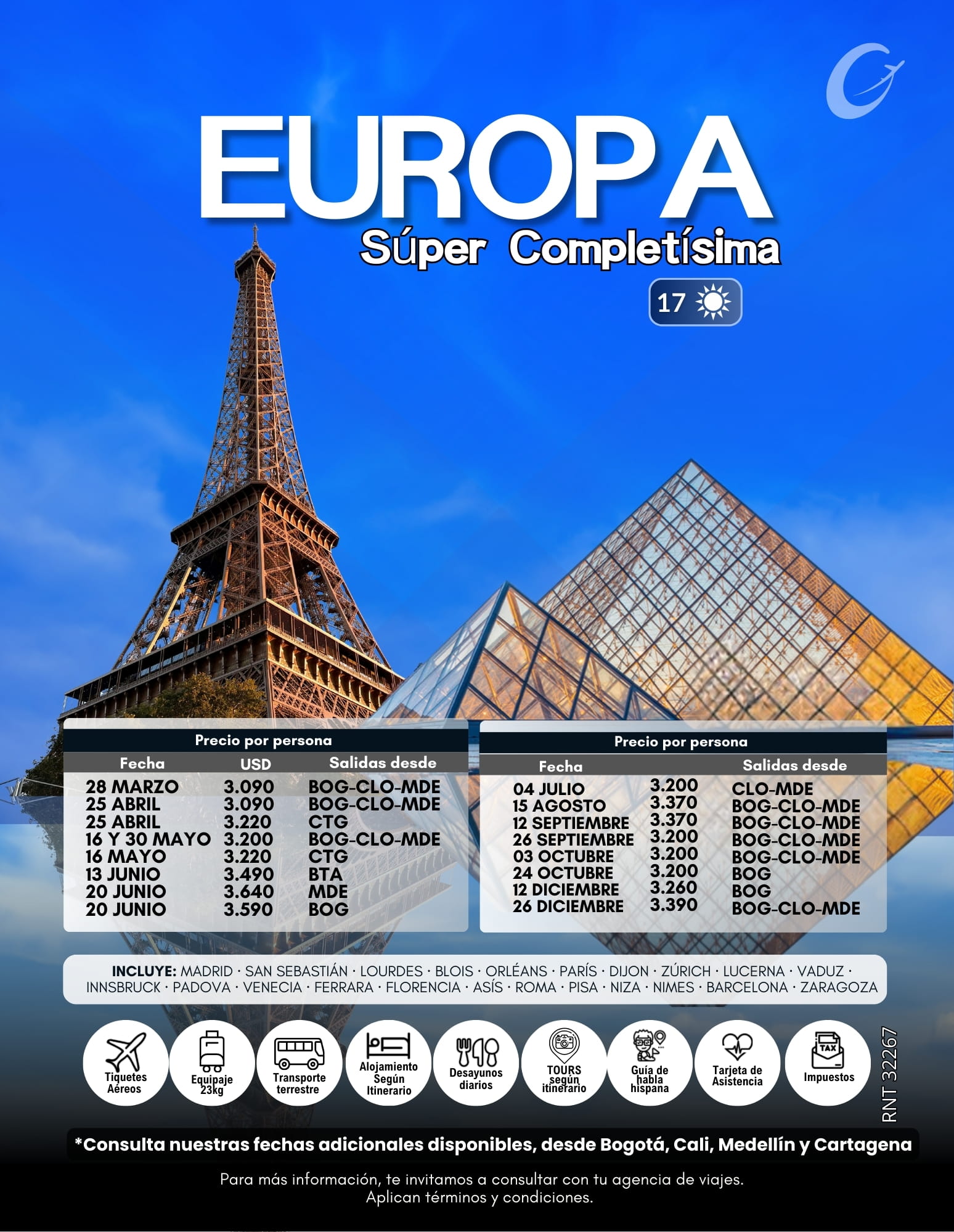 tours para europa