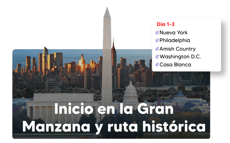De Nueva York al corazón de la historia