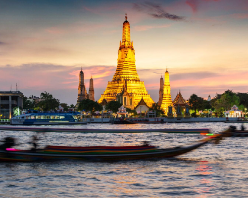 Ciudad de Origen - Llegada y Recorrido en Bangkok