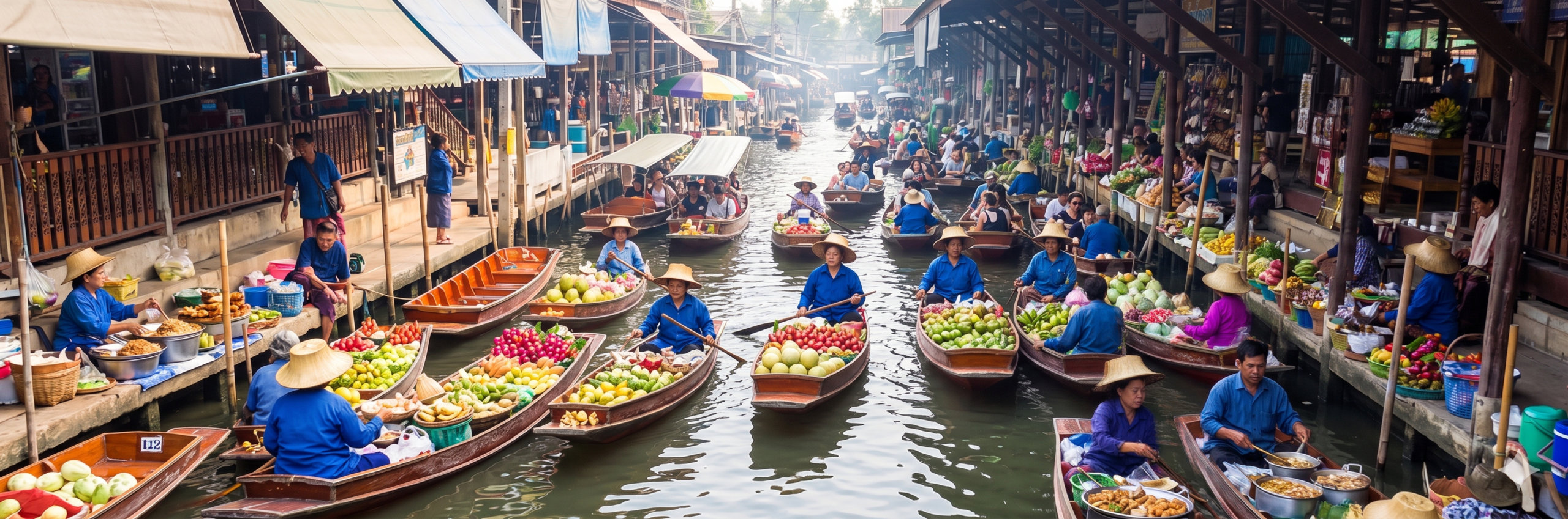 Mercado del Tren y traslado a Ayutthaya