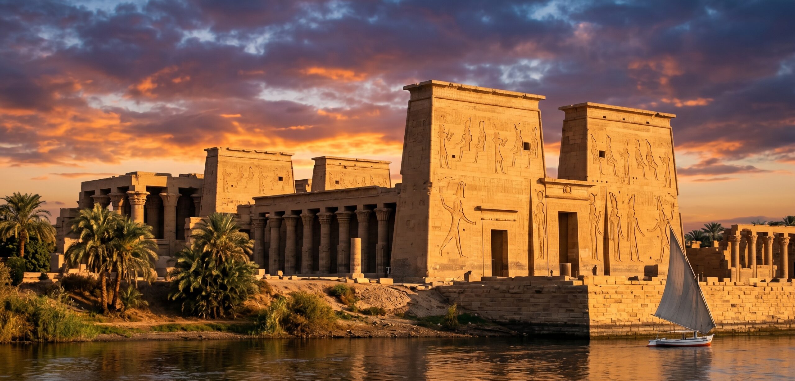 Templo de Edfu, Templo de Kom Ombo y navegación a Asuán
