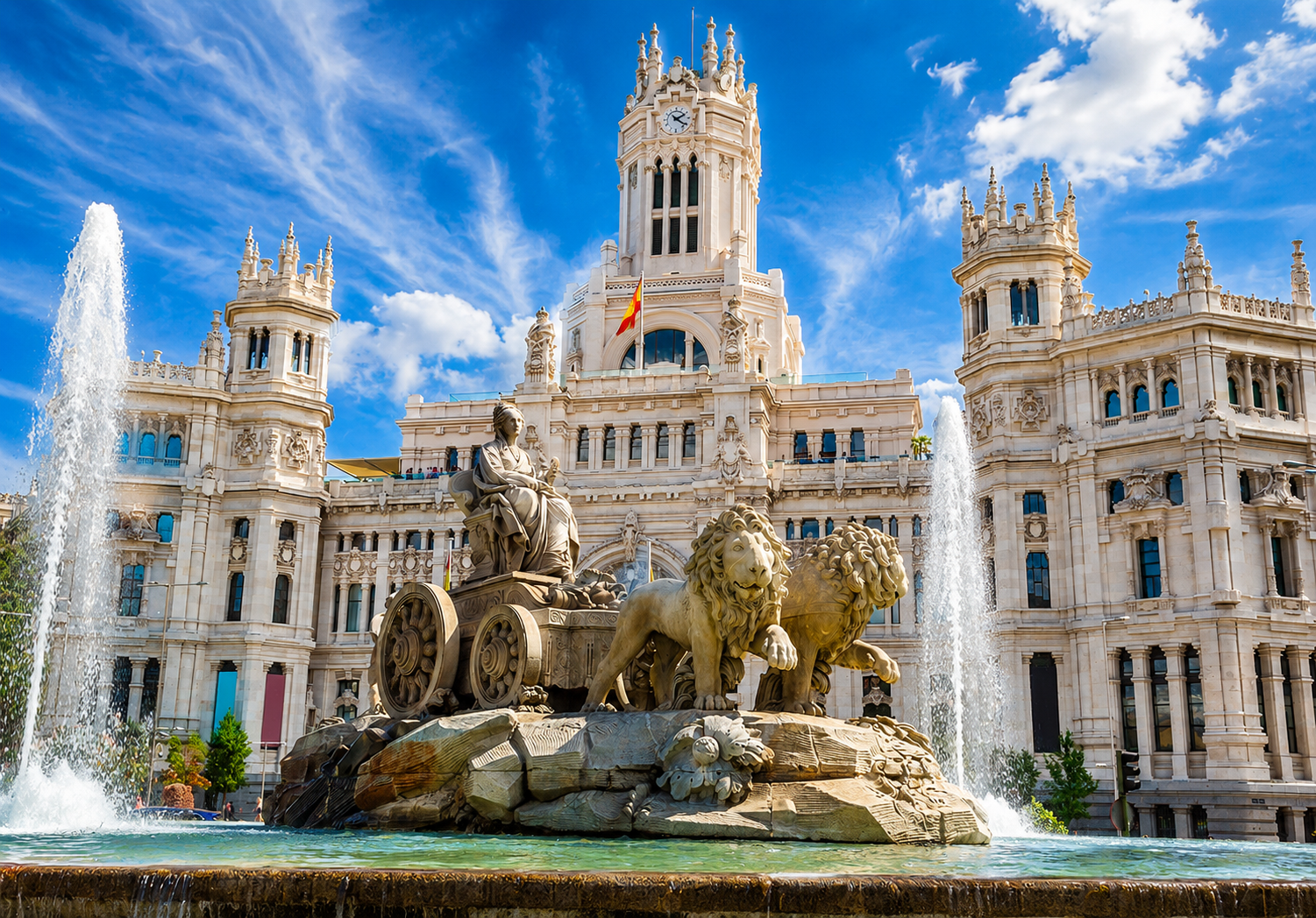 Fuente de Cibeles en Madrid para tours por Europa y viajes a Europa desde Colombia.