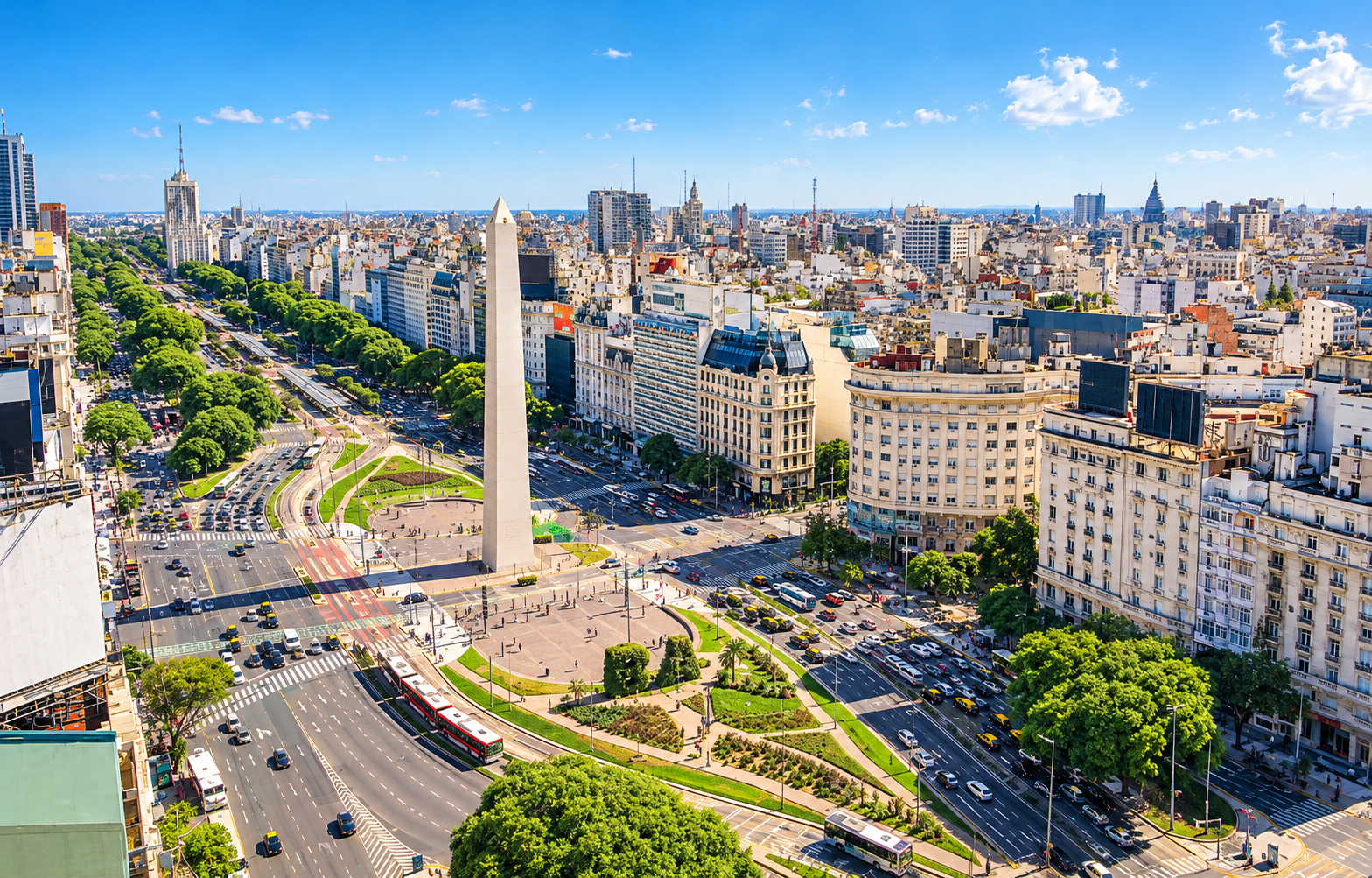 Obelisco de Buenos Aires en 9 de Julio
